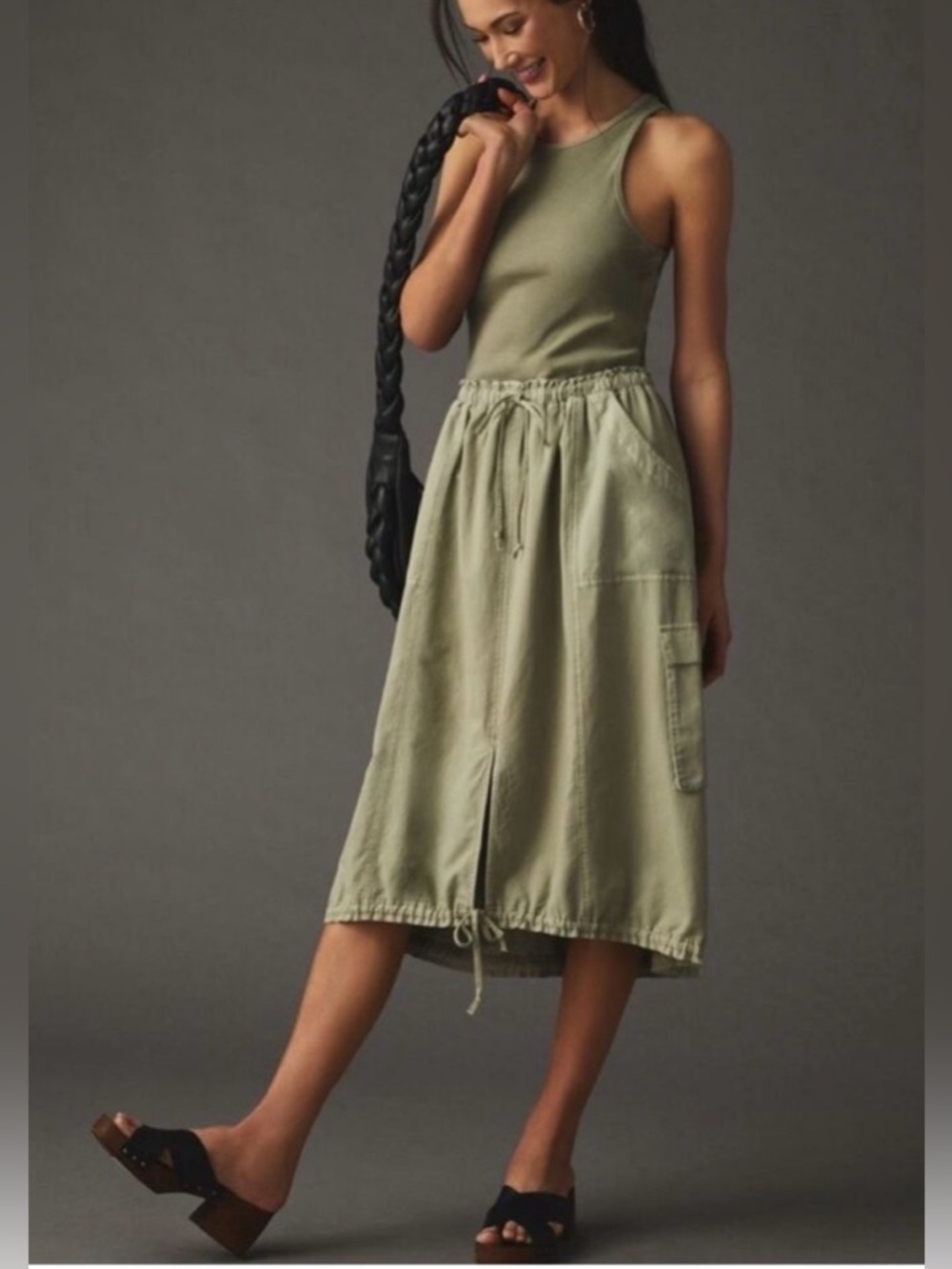 Daily Practice by Anthropologie Be Bold Racerback Twofer Dress